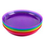 Cuddly Hippo Plates (Purple, Pink, Orange, Yellow, Green, Blue, 6 Plates)