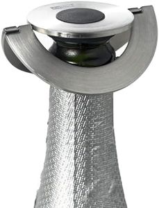 AdHoc Champ Champagne Stopper - Leakproof Bottle Topper Gadget - Low-Profile Champagne Saver with Tight Vacuum Seal