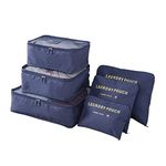 Styleys 6Pcs/1Set Travel Storage Clothes Bag,Royal Blue