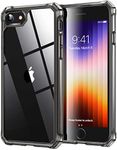 ESR for iPhone SE (2022) Case, iPhone SE (2020) Case, iPhone 8 Case, Military-Grade Protection, Shock-Absorbing Corners, Yellowing Resistant, Air Armor Phone Cover for iPhone SE 3/2, Clear Black