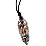 MEETCUTE The Elder Scrolls 5 Game Around Necklace Pendant Amulet Akatosh for Men/Women2, Alloy Steel