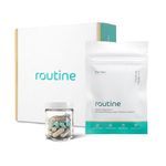 ROUTINE Women's Daily Probiotics for Digestive and Feminine Health - 24 Billion CFU 30 Capsules - Dairy Free Organic Probiotics for Women - Free Glass Jar