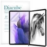 Diacube [1+1 Pack] For Galaxy Tab S9 FE Plus/S7 FE 12.4, Paperfeel Screen Protector 1pc + Anti Glare Protector 1pc, Matte Anti Glare Anti Fingerprint Film with Blue Light Cut Filter, Compatible with S