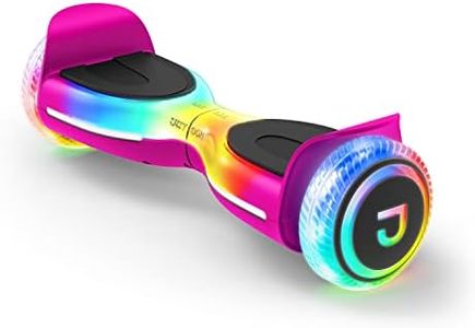 Jetson Hoverboard - Hali X Hoverboard with Off-Road All-Terrain Wheels - 12mph Hoverboard with Bluetooth Speakers and Light Up LED Deck and Wheels - Heavy Duty Self-Balancing Smart Hoverboard,Pink