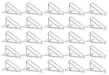 JSP Manufacturing 100 Pack Recycled Clear V2-Mini Roof Guard Snow and Ice Guard Prevent Sliding Ice Snow Stop Buildup Plastic