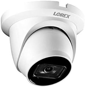 Lorex LNE9252B Indoor/Outdoor 4K Ultra HD Nocturnal 3.0 Smart IP PoE Network Dome Camera,30FPS, Listen-in Audio, 150ft IR Night Vision