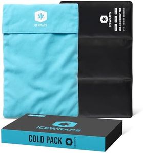 IceWraps 12"x21" Clay Ice Packs for Injuries Reusable | Extra Large Flexible Ice Packs for Cold Therapy | Cold Compress Pain Relief for Swelling, Bruises, After Surgery | with Soft Cover