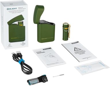 OLIGHT Baton4 Flashlight Kit – 1300 Lumens, OD Green