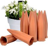 B SEPOR Ceramic Plant Waterer Terracotta Self Watering Spikes for Vacation or Holiday (10Pack)