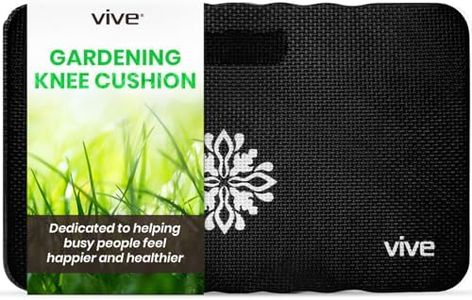 Vive Extra Thick Kneeling Pad for Gardening - Firm Waterproof Knee Mat for Work, Cleaning, Bathing Baby, or Hard Wood Floors - Foam Kneeler for Yoga, Exercise - Great Garden Supplies & Accessories