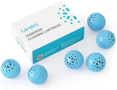 Livatro Humidifier Cleaner – Fight Humidifier Mold and Bacteria with Humidifier Cleaning Ball, Prevents Hard Water Build-Up, Eliminates White Dust, Removes Odor, For All humidifiers, Fish Tank