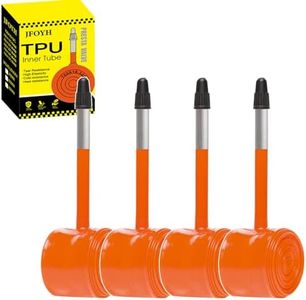 JFOYH 2/4 Pack TPU Road Bike Inner Tube 700C x 18–32, 2-Pack Ultralight Bicycle Tube with 45mm / 65mm / 85mm Presta Valve, Compatible with Road & Gravel Bikes
