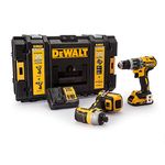 DEWALT DCK266D2-GB DCK266D2 Combi Drill and Impact Driver XR 18V Brushless Kit, 18 V