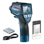 Bosch Professional Infrared Thermometer GIS 1000 C (w/app function, Temperature Range: -40 °C to 1000 °C, 4x AA Battery, in cardboard box)