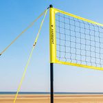 Vermont Portable Volleyball Set - Garden/Beach Set | Professional Regulation Volleyball Net - Aluminium Telescopic Posts | Foldable Design | Carry Bag Included (Beach (28ft))