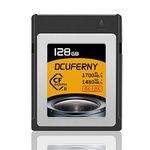 128G CFexpress Type B Memory Card,Up to1700MB/s Read1480MB/s,Write Raw 4K/8K Video Recording for Express Transfer& Large Storage For Nikon Z6/Z7/Z9/D6,Canon EOS1DX/EOS-R5,Panasonic S1/S1R,DJI Ronin 4D