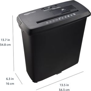 Amazon Basics 8-Sheet Paper Shredder – Cross-Cut, Home Office