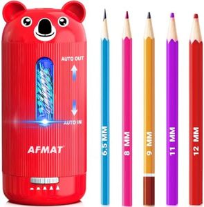 AFMAT Electric Pencil Sharpener, Fully Automatic, for 6.5-12mm Pencils