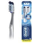 Oral-B Adult Pro-Health All-In-One 40 Medium Manual Toothbrush Twin Pack, 2.000 Count (Pack Of 3),Red