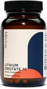 Mécène: Lithium Orotate 10mg of Elemental Lithium, 60 Vegetarian Capsules, Lithium Supplement, Mood Support and Memory