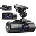 VANTRUE N4 Dash Cam 4K Front Rear Inside, 3 Channel Dashcam for Car 2.5K+2.5K+1080P, STARVIS Night Vision In Car Camera HDR IR 160 Wide Angle, 3 Way Triple Car Dash Camera 24/7 Parking Mode, 512GB Max