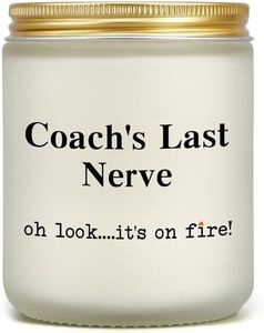 Coach Gifts for Men Women, Coach's Last Nerve Candle, Appreciation Gift for Baseball Softball Coach, Best Gift for Cheer Volleyball Swim Tennis Soccer Track Dance Coach, Funny Thank You Coach Present