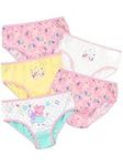 Peppa Pig Girls Underwear Pack of 5 Multicoloured Age 2 to 3 Years