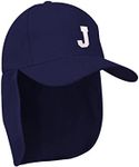 morefaz Junior Legionnaires Style Boys Girls Hat Baseball Neck Protection Sun Protection Cap Hat Kids Cap A-Z Letter MFAZ Ltd, J