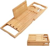 Utoplike Bamboo Bathtub Trays Caddy