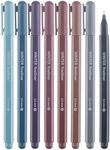 DIVERSEBEE Fine Tip Pens, 8 Bible Pens No Bleed Through, Assorted Fine Point Pens for Journaling, 0.5mm Fineliner Markers, Bible Study Journaling Supplies, Bible Accessories (Winter)