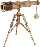 Rowood Telescope 3D Puzzles for Adults, DIY Wooden Craft Kit, Christmas Birthday Gift for Kids Teens
