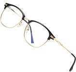 ATTCL Unisex Blue Light Blocking Glasses Eyeglasses Frame Anti Blue Ray Computer Game Glasses 5054-Gold