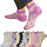 London Hills Ankle Socks for Women || women socks ankle length || girls socks combo || women cotton socks, Ideal for Daily Casual Wear/Gym/Office - Free Size - Colours and styles may vary