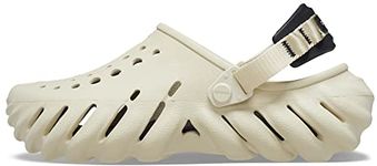 Crocs Unisex Adult Bone/Black Echo Clog 207937-2YJ-M7W9