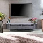 Kraft Bazaar Solid Wood Oval Entertainment Console | TV Cabinet for Living Room | TV Table | TV Stand | TV Console