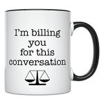 YouNique Designs Best Lawyer Ever Mug - 11 Oz, Lawyer Gifts for Men and Women, New Lawyer Office Gifts, Bar Exam Gifts for Attorneys, Female Lawyer Graduation Gift,Law School Graduation (Black Handle)