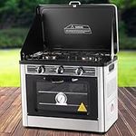 Devanti Portable Gas Oven, 2 Burner