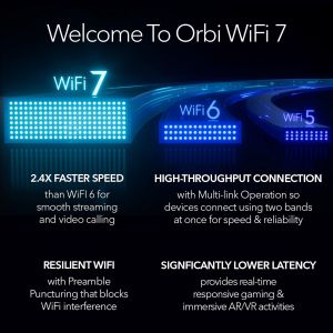 NETGEAR Orbi 970 WiFi 7 Mesh System – High-Speed Whole Home Coverage