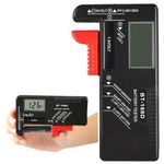 LNGJIN BT-168D Battery Tester,Digital Battery Tester,Battery Capacity Tester,Battery Volt Tester,Battery Tester Checker,Small Battery Tester,Universal Battery Tester for AA AAA C D 9V 1.5V Button Cell