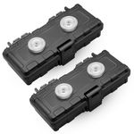 2pcs Magnetic Key Box for Under Car, Spare Hide a Key Magnetic Car Magnetic Key Box Strong Dual Magnet Hide a Key Magnetic Box, Waterproof Magnetic Key Holder Under Car Outdoor Travel Magnet Key Box