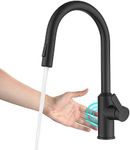 KRAUS Oletto Touchless Sensor Pull-Down Single Handle Kitchen Faucet in Matte Black, KSF-2830MB