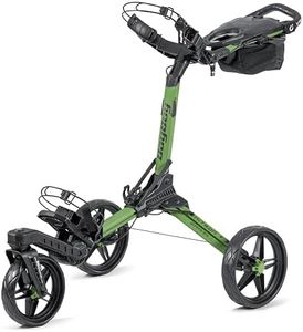 Bag Boy Nitron Swivel Golf Push Cart, Green/Black