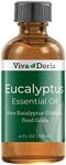 Viva Doria 100% Pure Eucalyptus Globulus Essential Oil, Undiluted, Food Grade, 118 mL