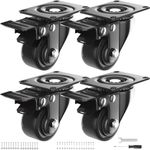 2 Inch Caster Wheels Heavy Duty, Ca