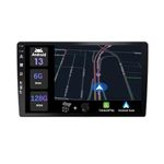 [6GB+128GB] 9 inch IPS Car Stereo GPS Sat Nav Android Double Din Head Unit Free Rear Camera&Mic - Support DAB+ |Bluetooth|Mirrorlink|WiFi|RDS|Aux|Carplay|DSP|Android Auto