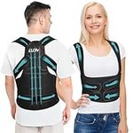 LUONT - Adjustable Back Brace and Posture Corrector for Men and Women | Breathable Back Straightener Posture Corrector, Scoliosis & Hunchback Correction, Spine Corrector, Shoulder Straightener (M)