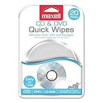 Maxell CD & DVD Quick Wipes, Remove