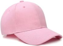 AIMALL Summer Multi-Colour Shade Baseball Cap Outdoor Peaked Sun Visor Hat, Adjustable Hook and Loop Strap, Polyester, All-Seasons Wear, Perfect for Sports, Travel, and Casual Use Pink