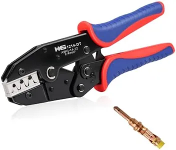 HKS 14-12AWG Size12 Deutsch DTP Crimp Tool (YF-1214DT) - Open Barrel Terminal Crimper for Stamped Contacts​​