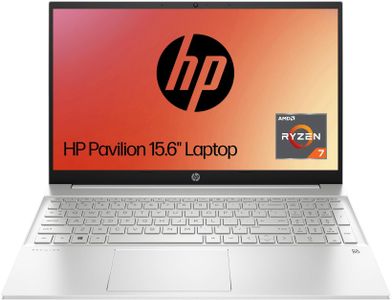HP Pavilion 15.6" Laptop – Ryzen 7, 16GB RAM, 512GB SSD, FHD, Silver